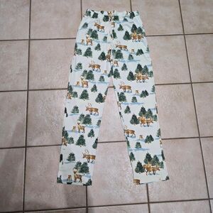 Burt's Bees baby deer and moose pajama pants Size M #loungewear #winter